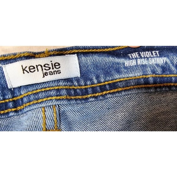 Kensie The Violet Womens 8/29 High Rise Skinny Raw Hem Stretch Jeans 30X29 - Picture 12 of 14